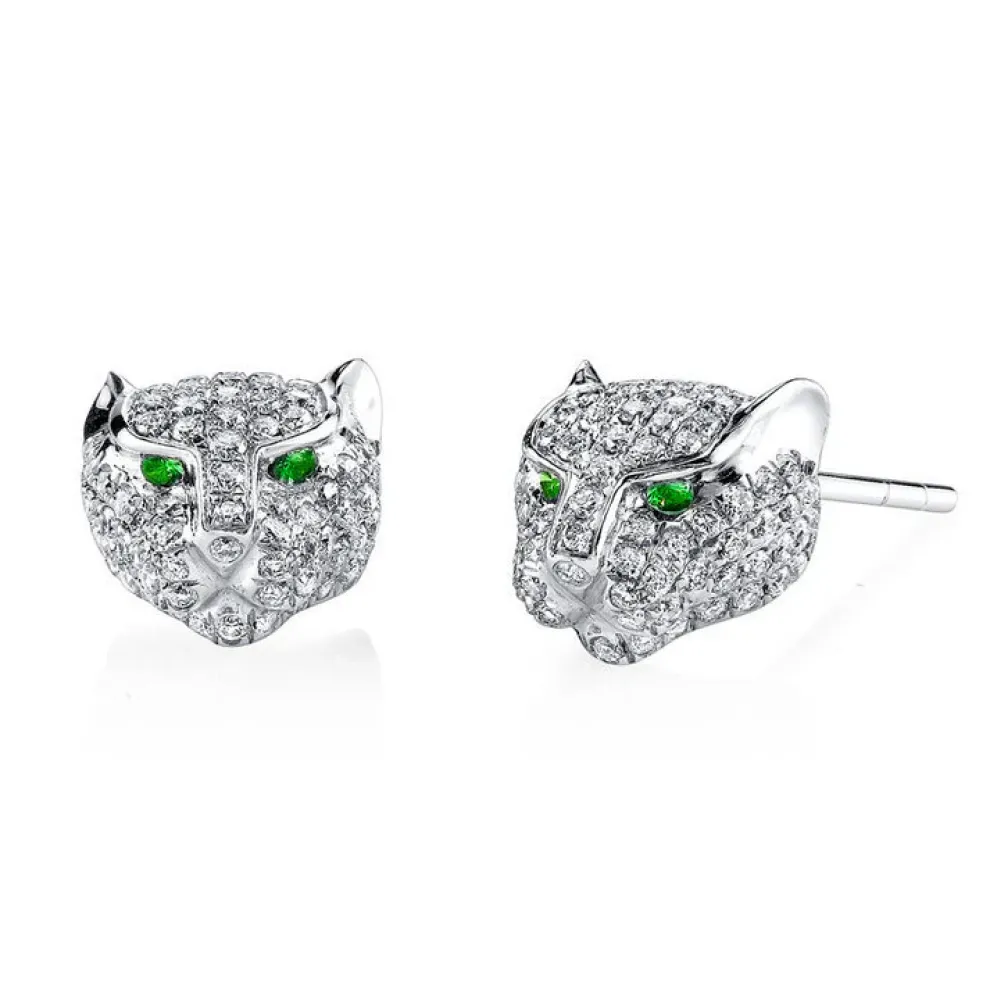 Big Cat Pave Earrings