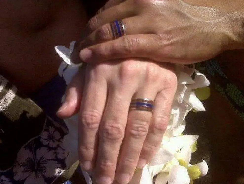 Big Kahuna Titanium Ring With Lapis