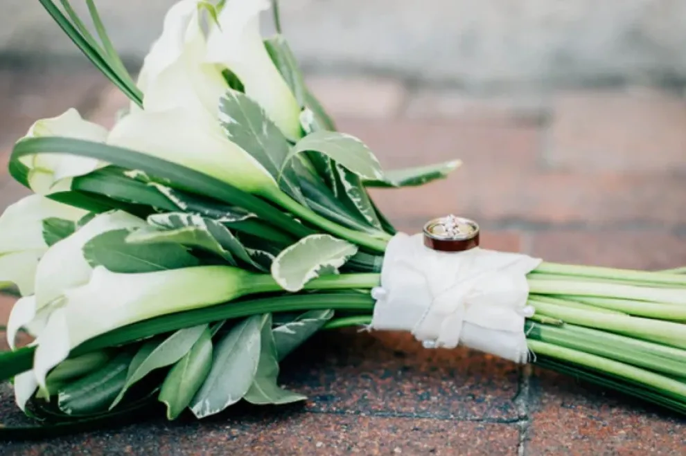 Curly Koa Wood Hawaii Titanium Ring