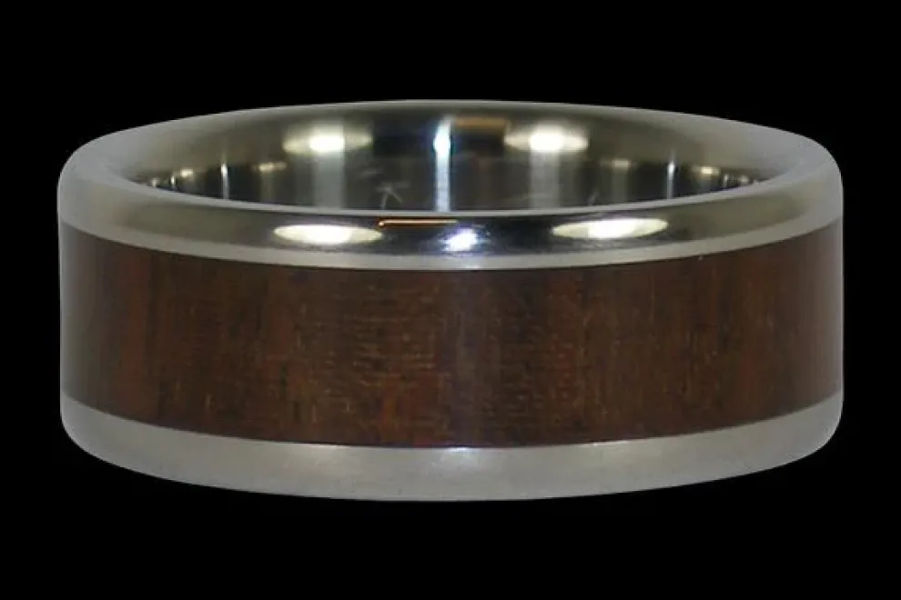 Ipe Wood Titanium Ring