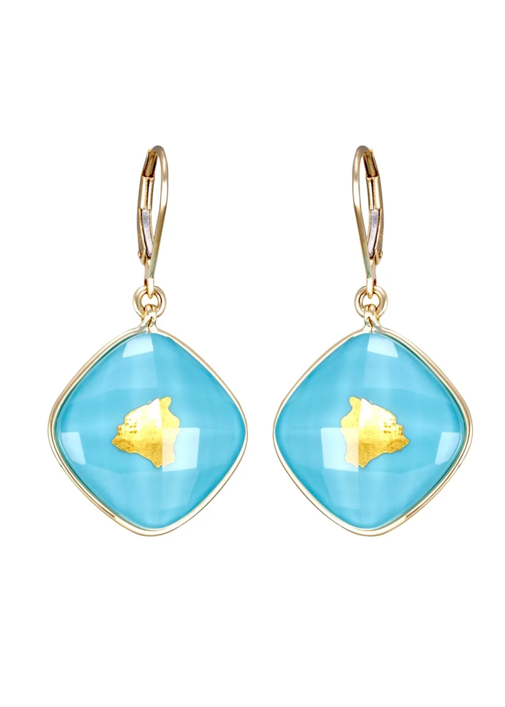 18K Treasure Island Oahu 14Mm Earrings