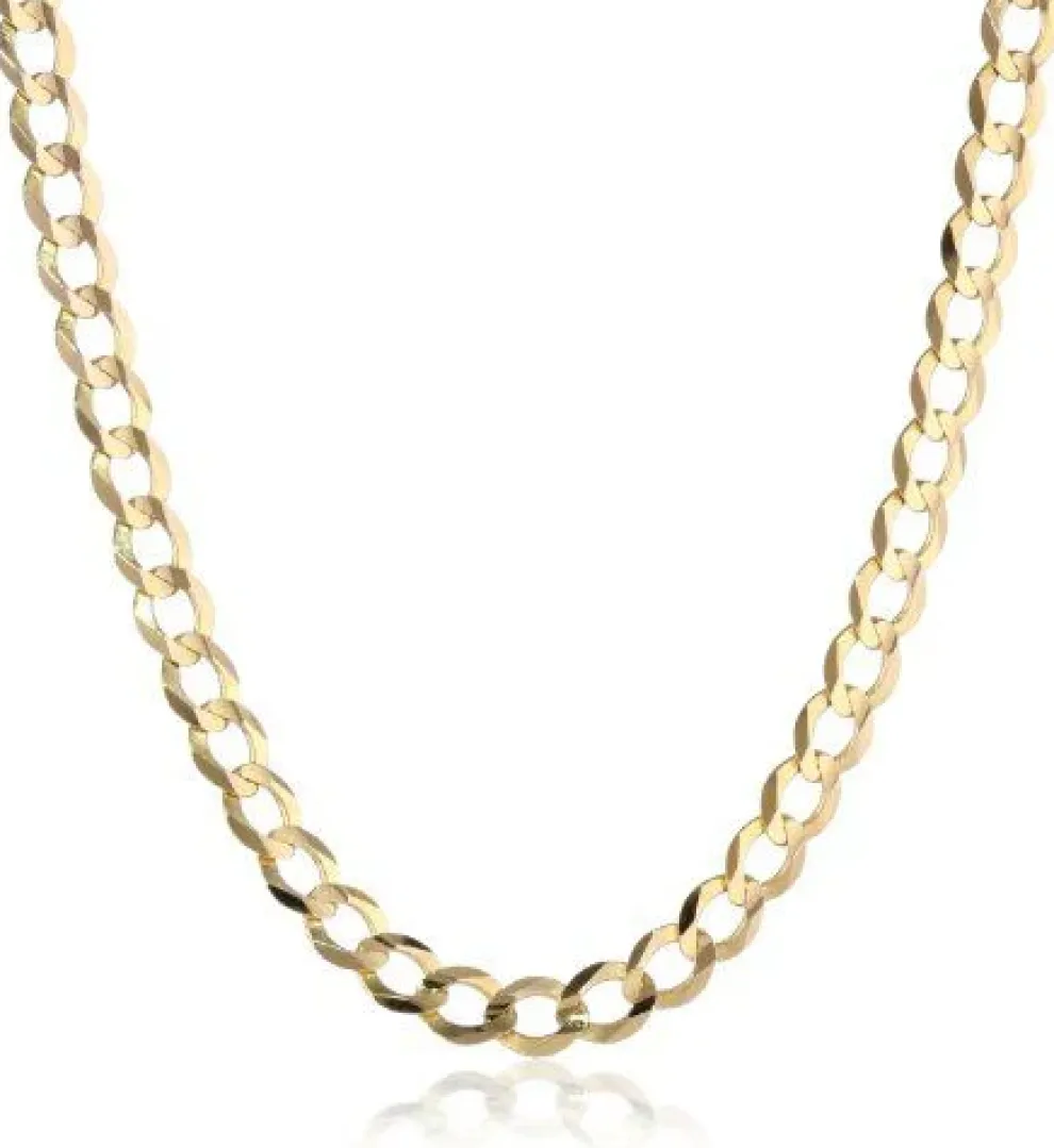 14K Yellow Gold Curb Chain
