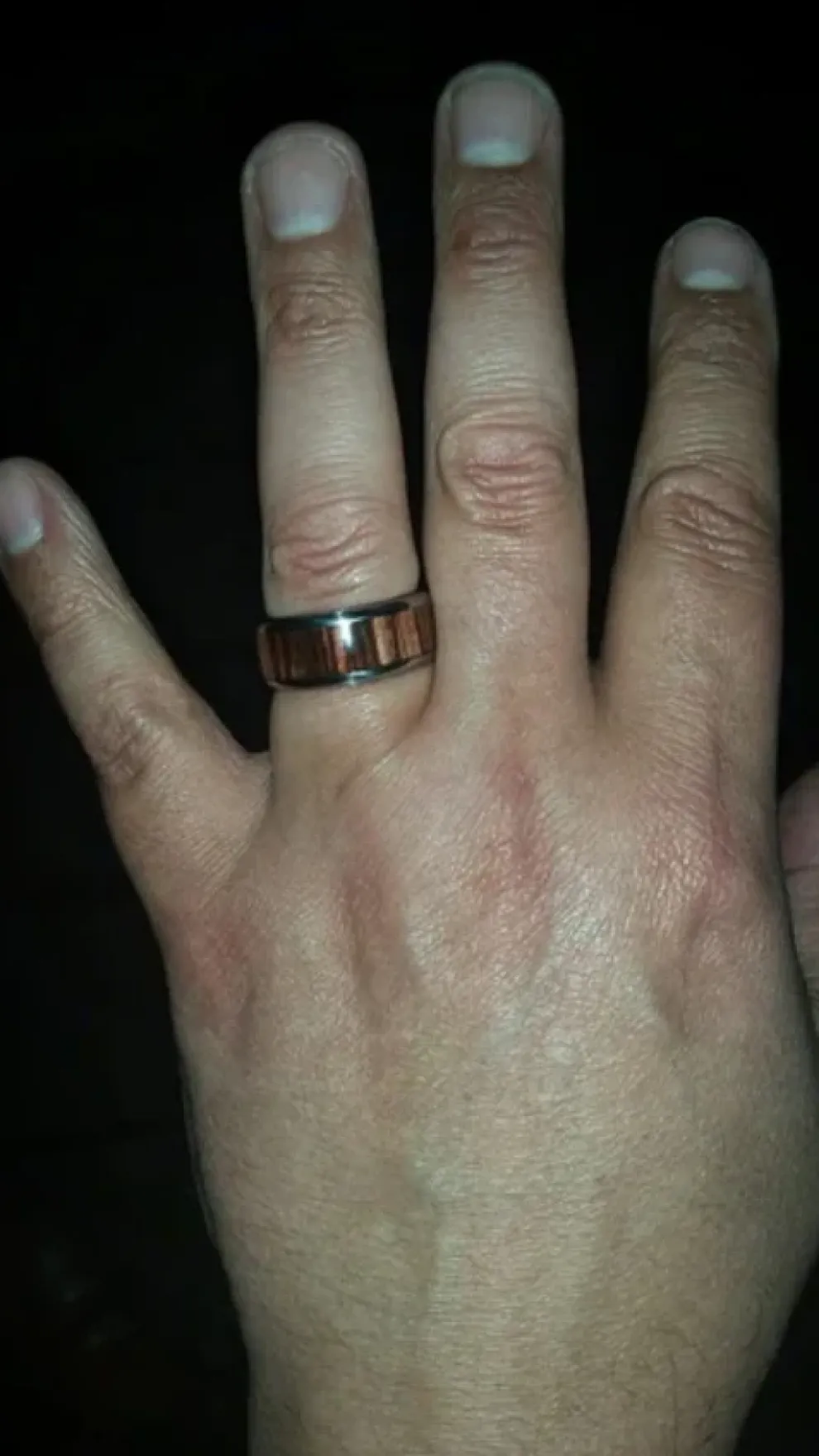 King Wood Titanium Ring