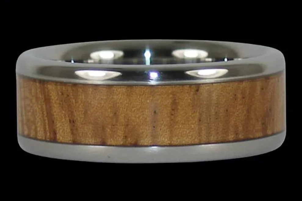 Monkey Pod Titanium Ring