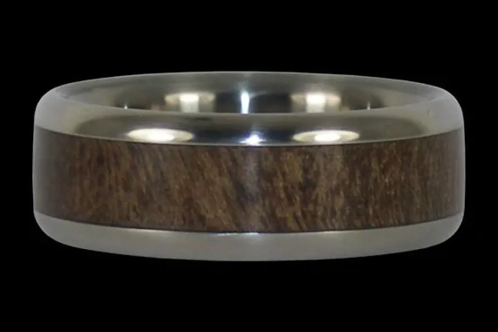 Ohia Wood Titanium Ring