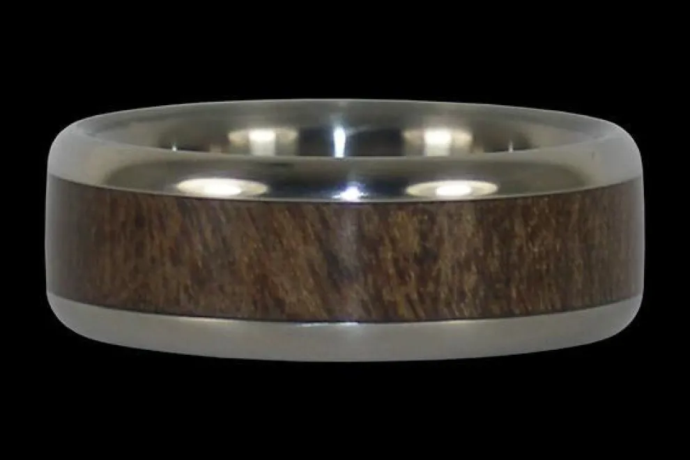 Ohia Wood Titanium Ring