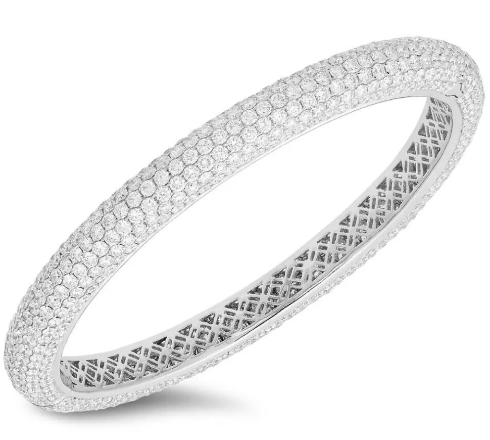 Pave Diamond Bangle