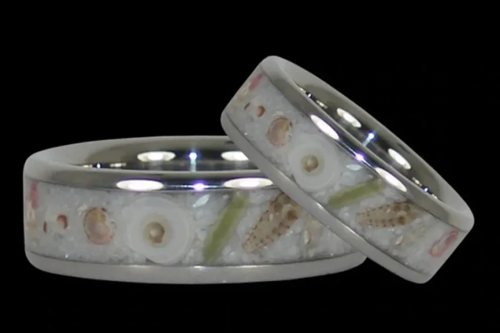 Sea Shell Titanium Ring
