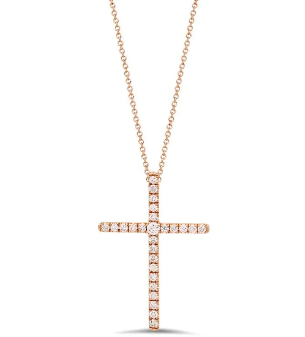 Signature Diamond Cross Necklace (3 Sizes)