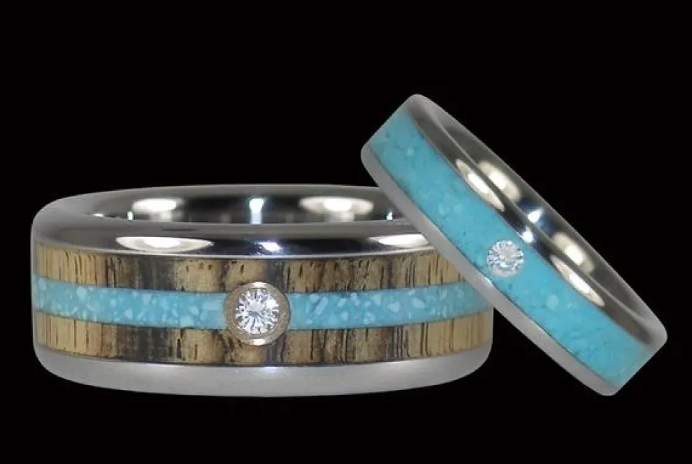 Turquoise Diamond Ring